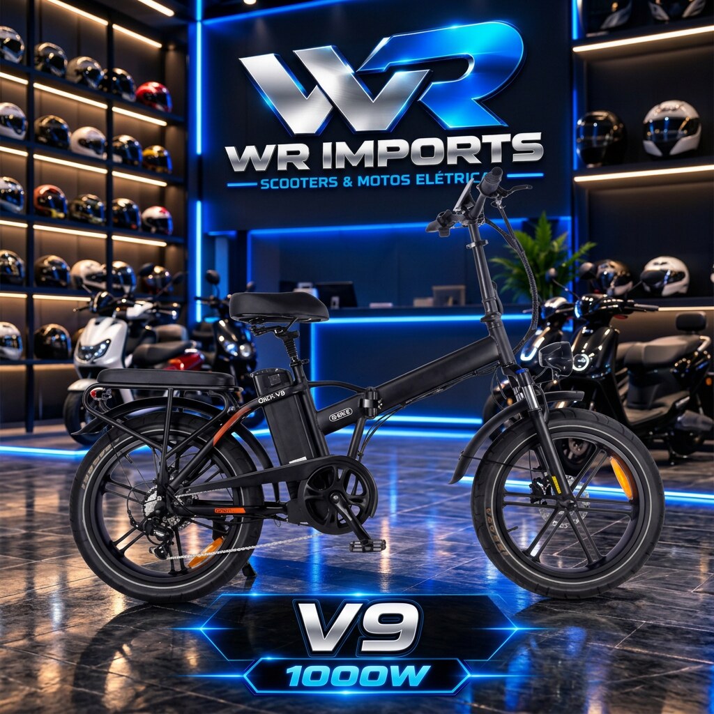 Scooter elétrica WR Imports em showroom